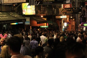 Lan Kwai Fong by night