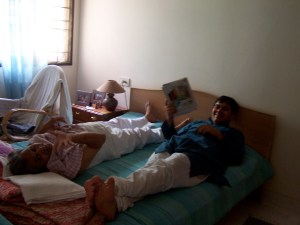 MKaka & Varun at home