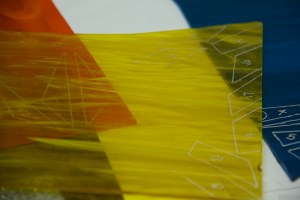 Stained glass art at Sara's