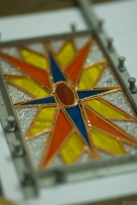 Stained glass art at Sara's