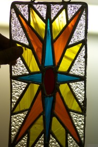 Stained glass art at Sara's